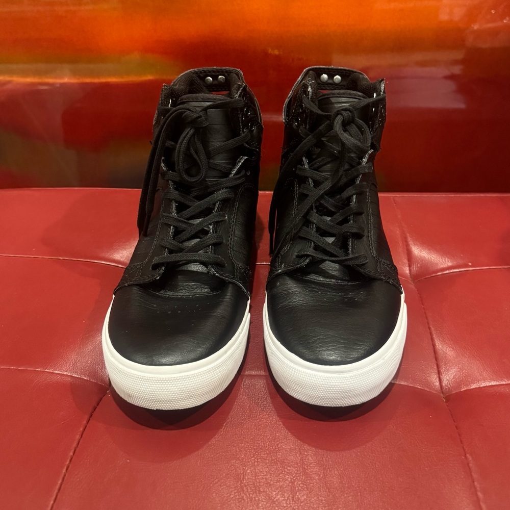 Supra Black and White Boat Shoes